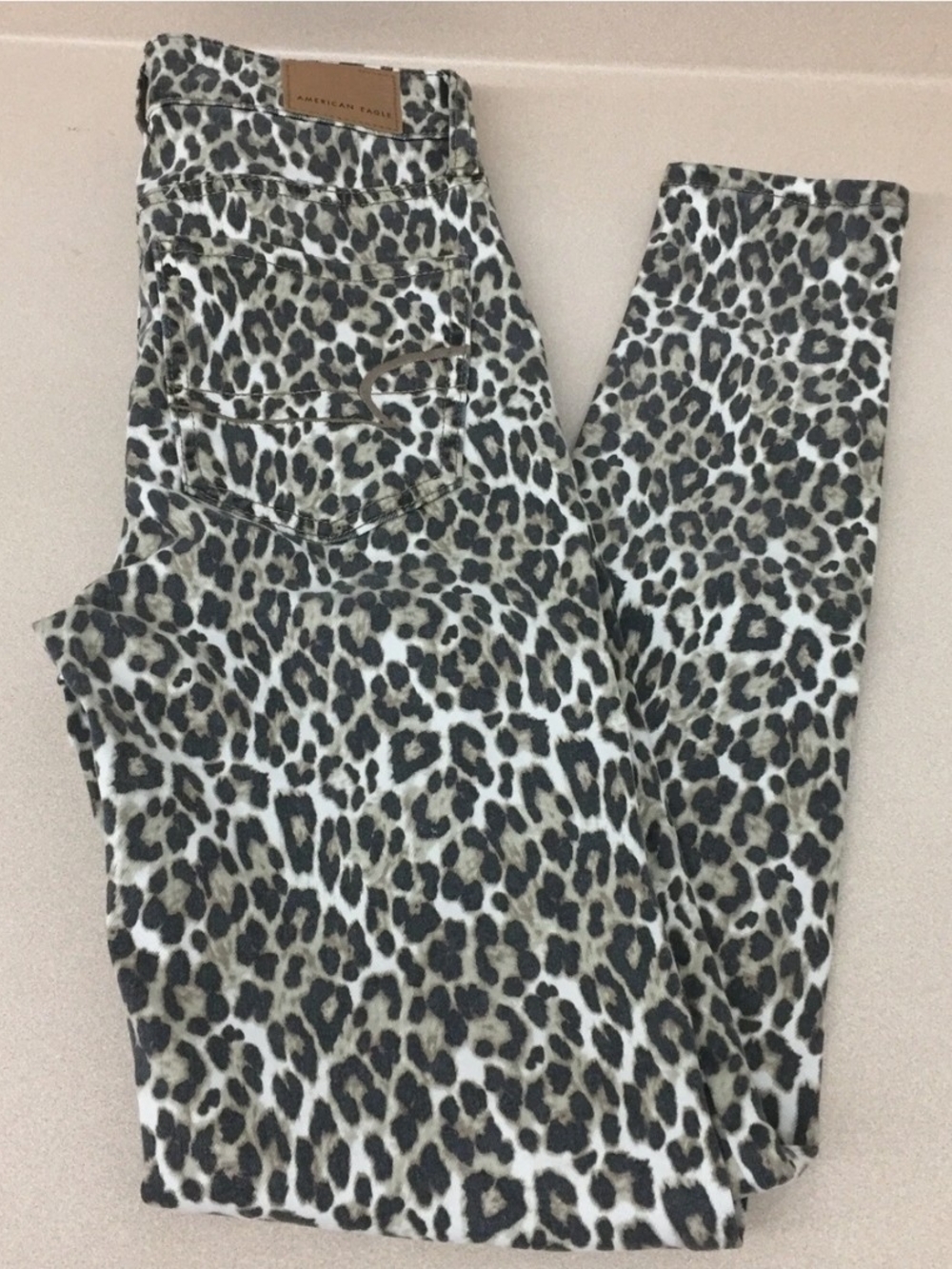 American Eagle Leopard Print Hi-Rise Jegging Women’s 14 Short